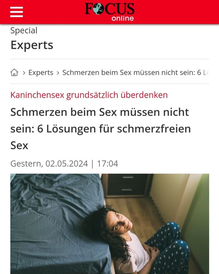 https://s.focus.de/ba9e06bc

„Schmerzen beim Sex müssen nicht sei..... - Befree Tantra Shop